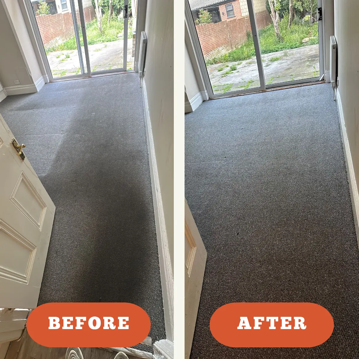 living room cleaning before and after