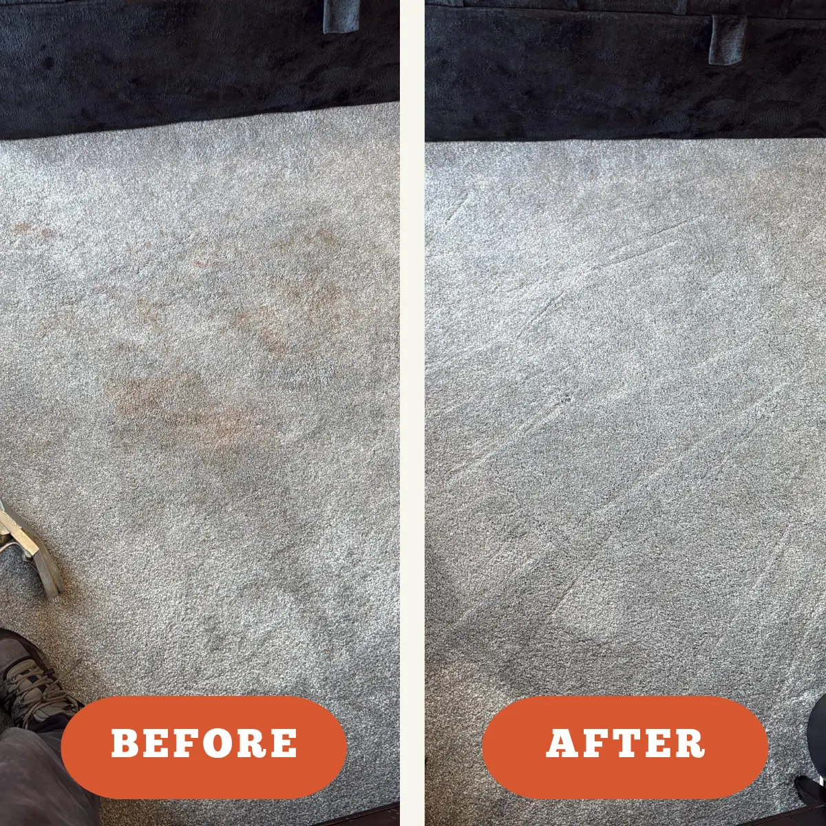 stain removal bedore and after